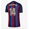Barcelona Memphis Depay #14 Hjemmedrakt 2022-23 Kortermet
